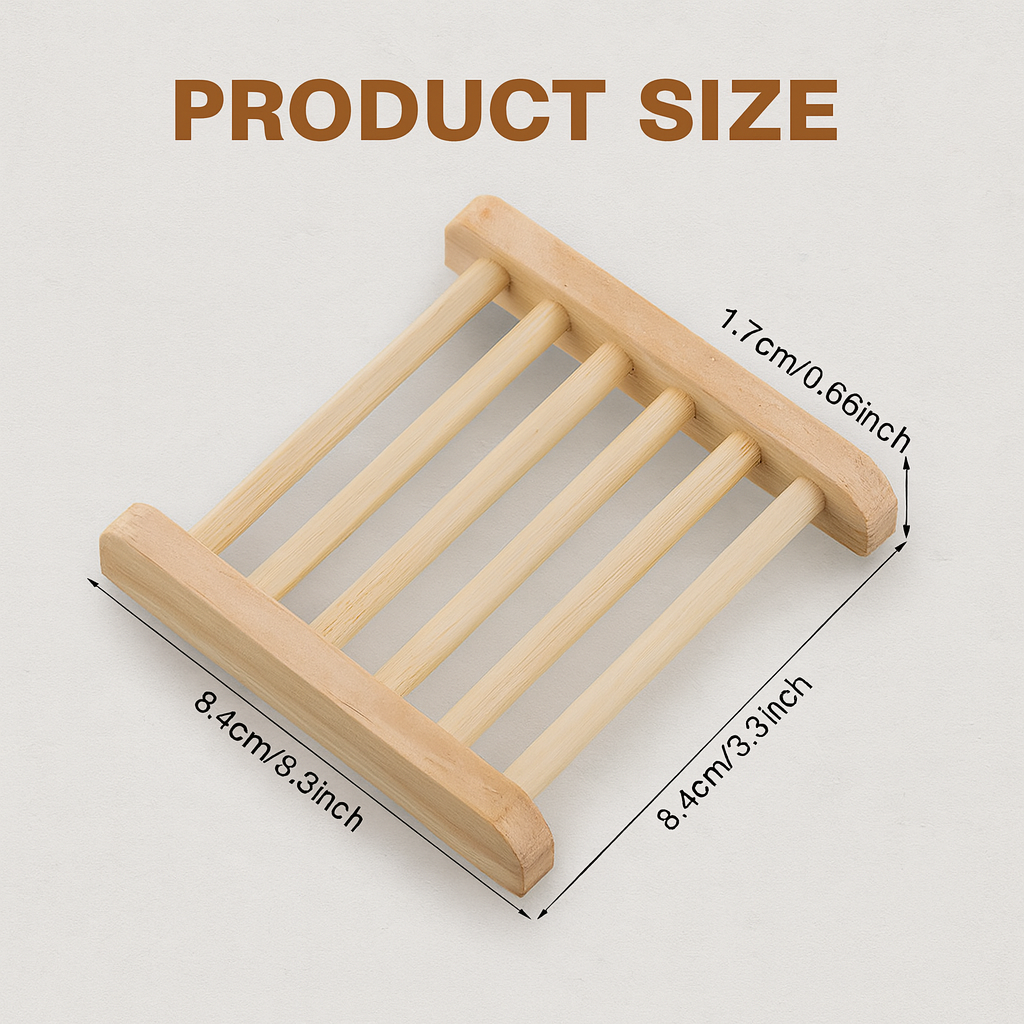 BAMBOO WOOD SOAP DISH